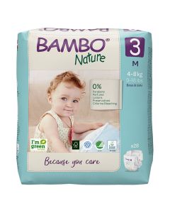 Bambo Nature Eco-Friendly 3 pelene, 28 komada