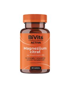 BiVits Activa Magnezijum Citrat + Vit B6, 60 tableta