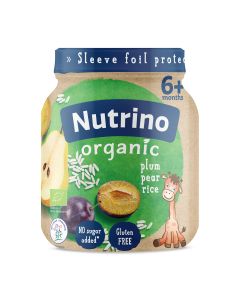 Nutrino Organic šljiva, kruška, pirinač 125g