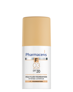 Pharmaceris F Puder CC Dugotrajni tečni blage pokrivne moći bronze 03 SPF 20+ 30 ml