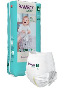 Bambo Pelene  Nature Eco-Friendly 4 gaćice (7-12kg) 40 komada