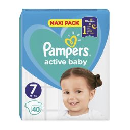 Pampers Active Baby VPP pelene, veličina 7 (15+ kg), 40 komada