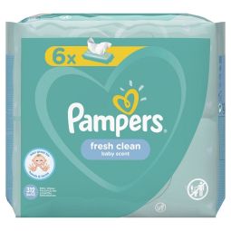 Pampers Fresh, vlažne maramice, 6x52 komada