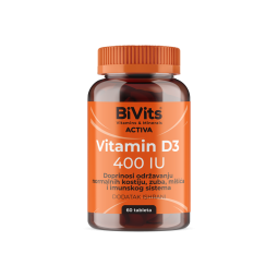 BiVits Activa Vitamin D3 400IU, 60 tableta