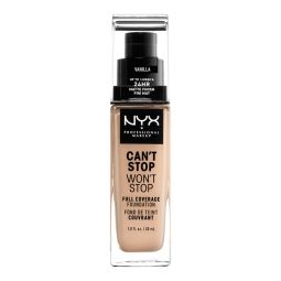 Mat tečni puder 24h NYX Professional Makeup Can't Stop Won't Stop 30ml Vanilla