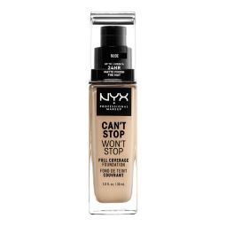 Mat tečni puder 24h NYX Professional Makeup Can't Stop Won't Stop 30ml Nude