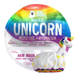 Bear Fruits Unicorn Moisture hydration maska za kosu 20ml i kapa