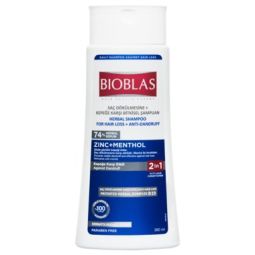Bioblas Šampon za prevenciju peruti i opadanja kose cink i mentol 360ml