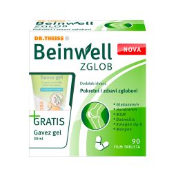 Dr.Theiss Beinwell zglob 90 obloženih tableta + gavez gel gratis 30ml
