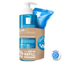 La Roche Posay Effaclar Penušavi gel za čišćenje 400ml + 50% popusta na Reffil pakovanje 400ml